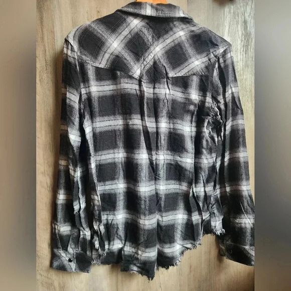 Rails Jaxton Plaid Button Down Long Sleeve Shirt Size Medium - Picture 8 of 9